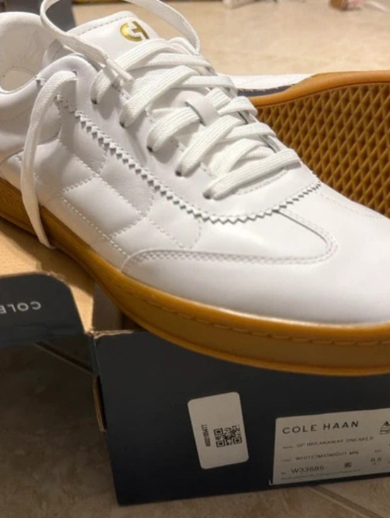 Cole Haan Shoes - Cole Haan GrandPrø Breakaway White Midnight Leather Sneakers 11B